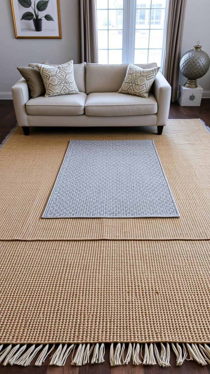 Layered Rugs for Texture and Zoning