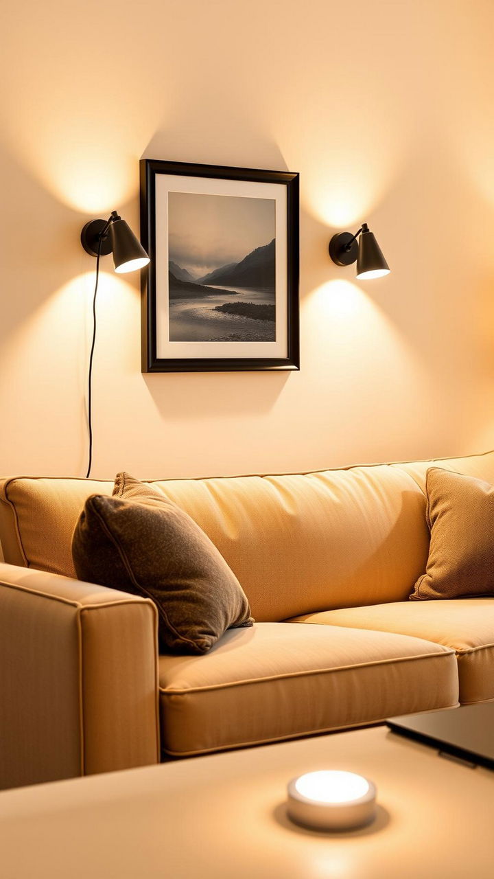 Plug In Sconces and the Puck Light Trick