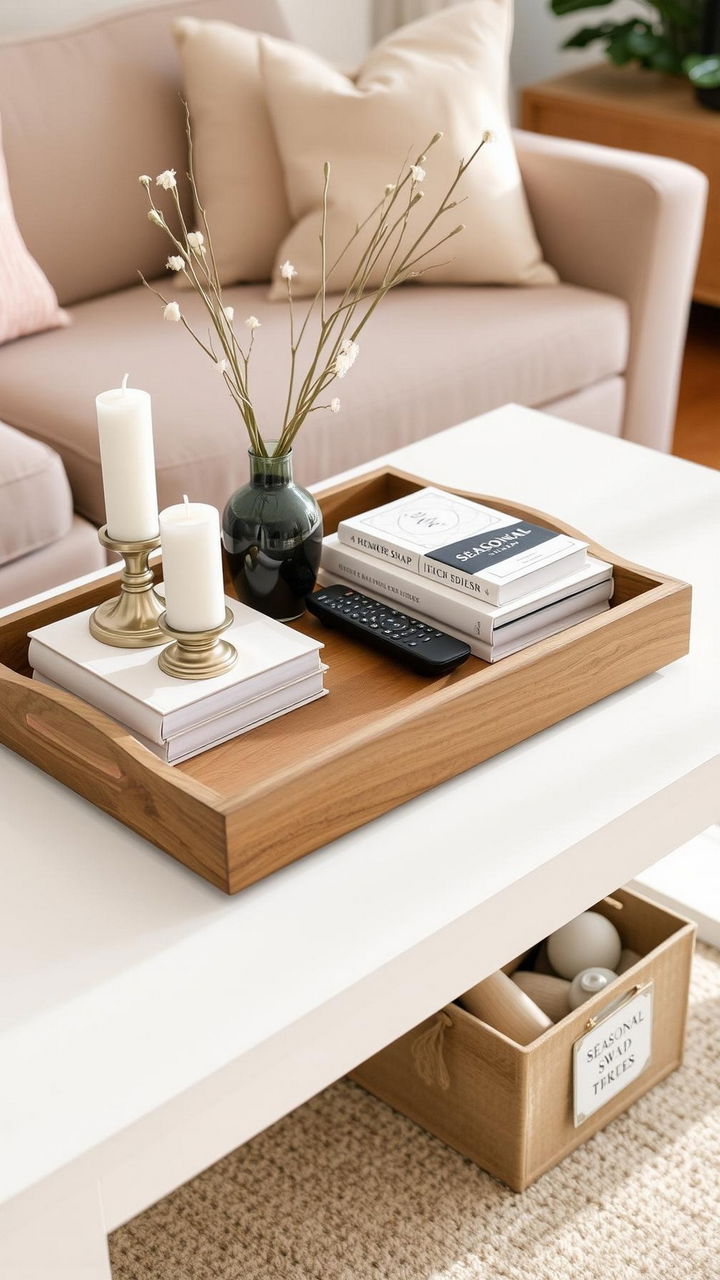 Styling Trays and Seasonal Swap Bins