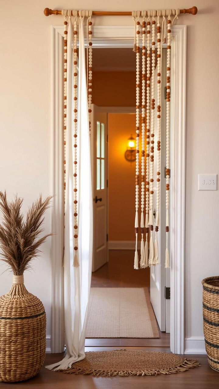 Tassel Bead Curtain For Doorway Softness
